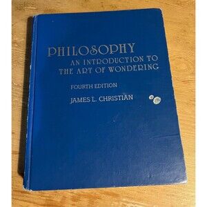 Philosophy An Introduction to the Art of Wondering Hardback Book James Christian